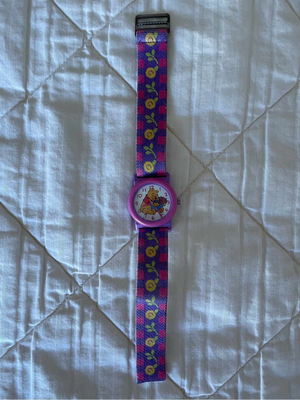 Timex Disney Winnie the Pooh Kids Watch with Floral Stretch Strap